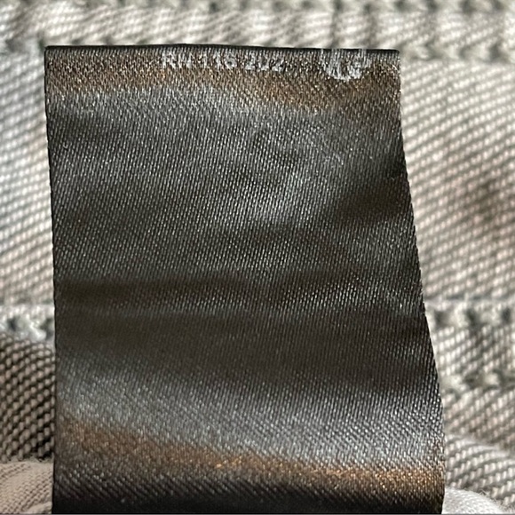 Zadig & Voltaire Kioky Gris Love Now Embroidered Collarless Denim Jacket Black S - Picture 10 of 14